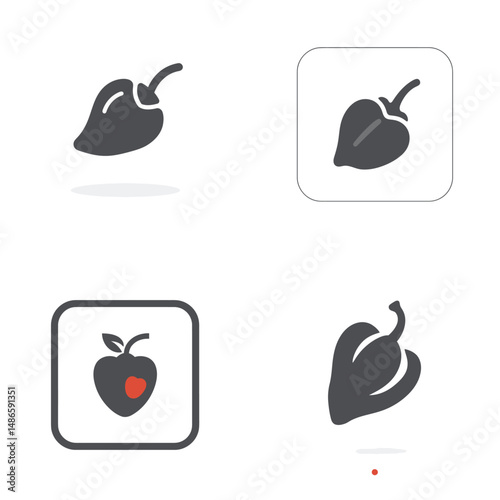 Habanero icons, vector icons, simple shapes, icon sheet