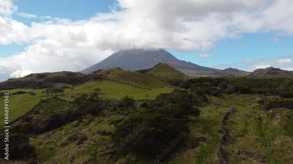 Views of Pico island, Azores, Portugal