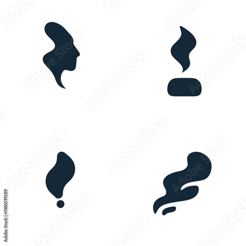 Haze icons, vector icons, simple shapes, icon Sheet