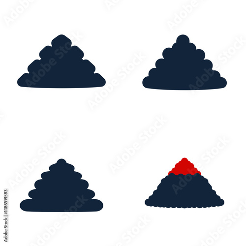 Heap icons, vector icons, simple shapes, icon Sheet
