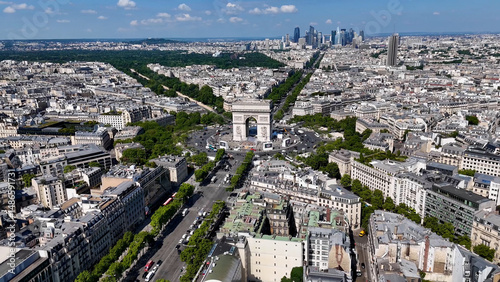 Fotografie Triumphal Arch At Paris In France Island France