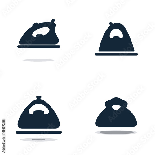 Iron icons, vector icons, simple shapes, icon Sheet