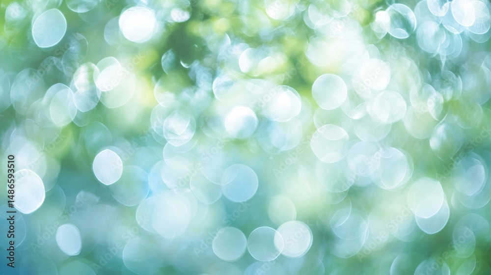 Obraz premium Abstract Green and Blue Bokeh Background