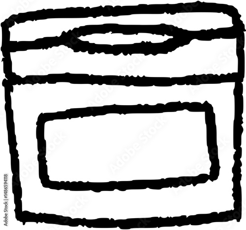 cosmetic tub packaging drawing