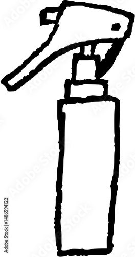 spray bottle drawing