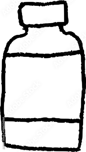 medicine bottle drawing