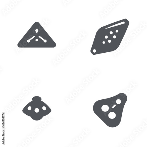 Ocarina icons, vector icons, simple shapes, icon sheet