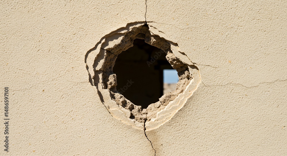 Termite Damage on Exterior Wall Isolated on White Screen Showing Destruction and Intricate Patterns Highlighting Property Damage and Structural Decay for Reuse and Recycle