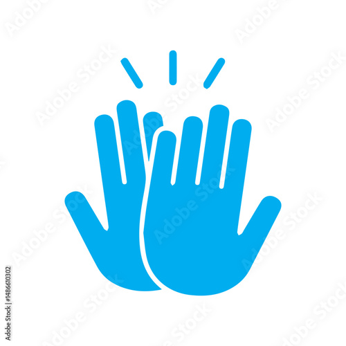 high 5 colored icon