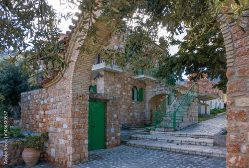 The beautiful monastery of Saint Efraim in Nea Makri, Greece