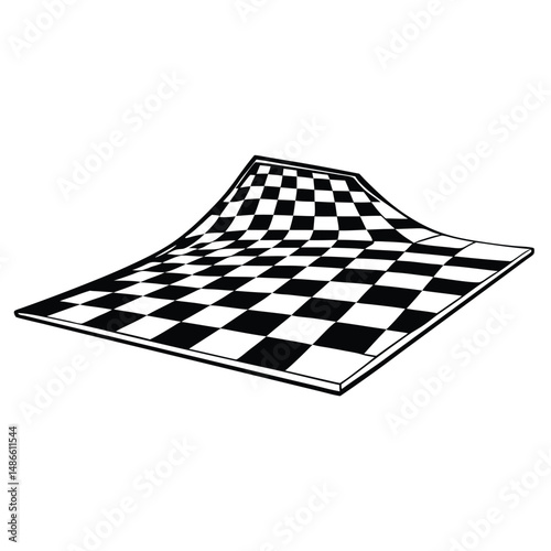 Checkered Flag: Finish Line, Racing, Competition, Victory Coloring Page