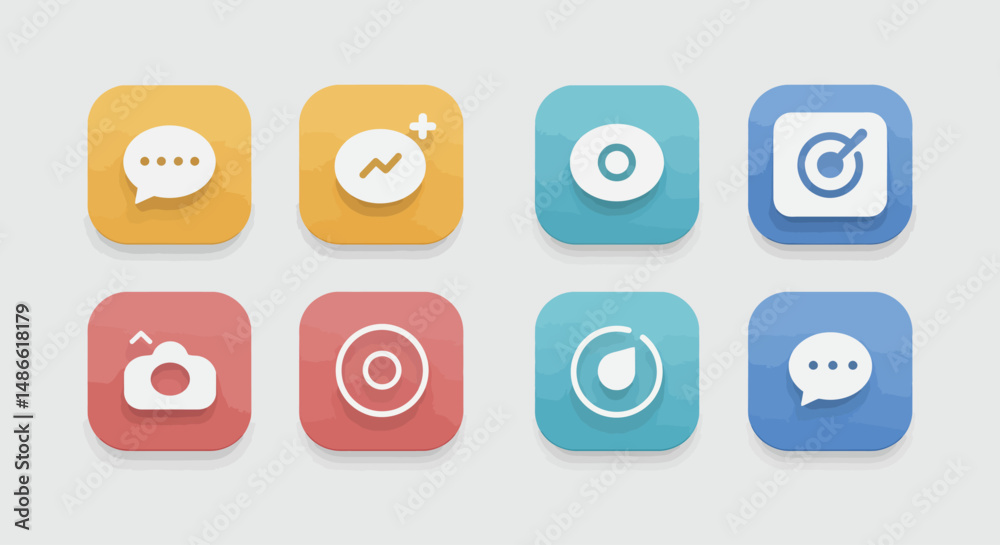 set vector icon buttons ui/ux for web and mobile ios or android set vector icon buttons ui/ux for web and mobile ios or android