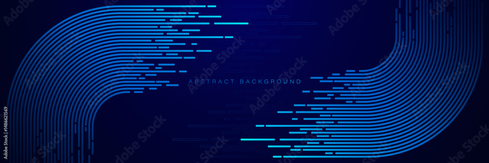 custom made wallpaper toronto digitalAbstract glowing lines on dark blue background. Motion lines. Modern shiny blue geometric stripe lines. Futuristic graphic. Digital technology concept. Vector illustration