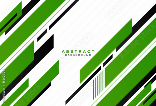 Abstract black and green diagonal geometric on white background. Modern style. Suit for banner, brochure, cover, flyer, business, poster, corporate, website