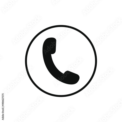 phone call icon. telephone symbol. contact icon vector illustration.