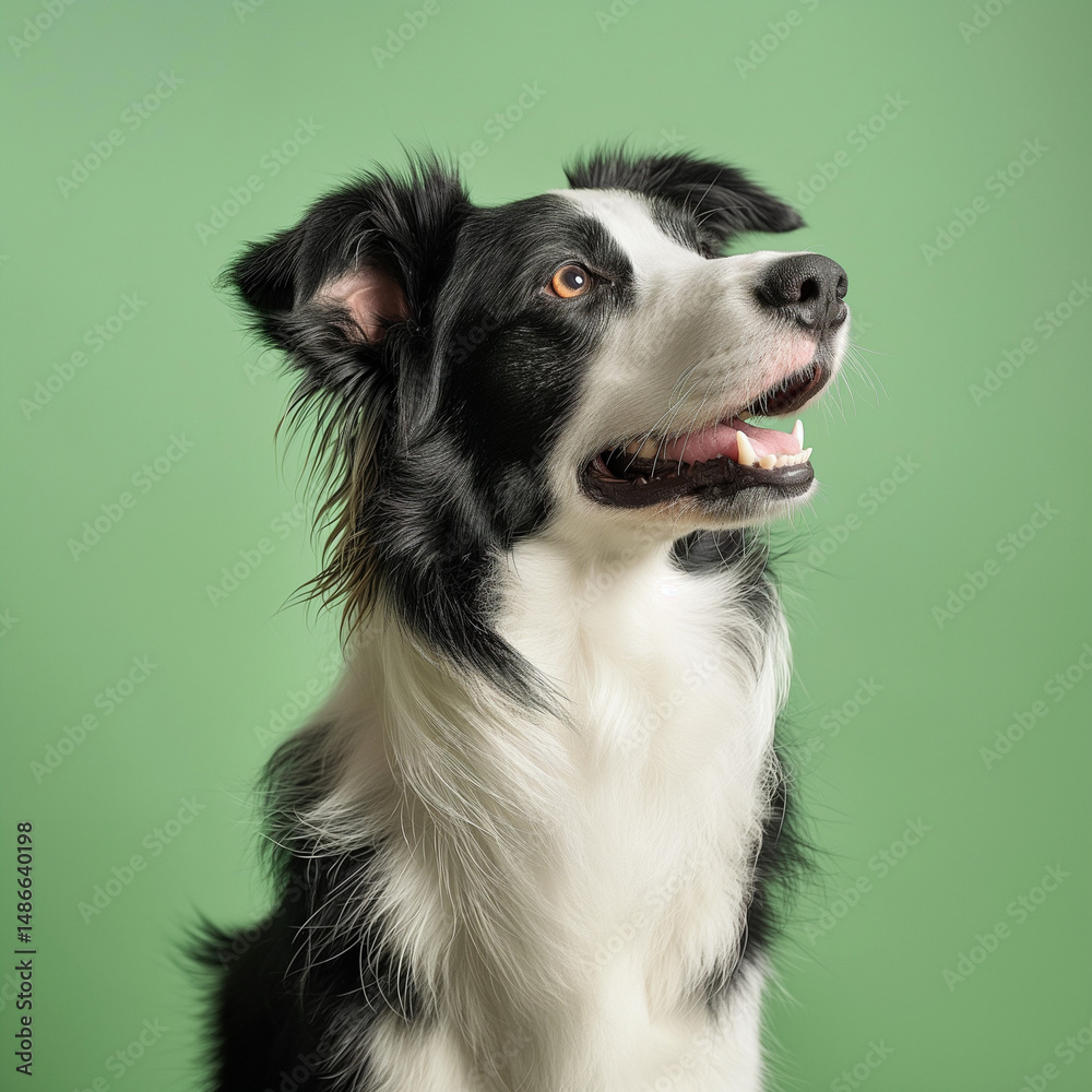 Fototapeta premium border collie dog portrait