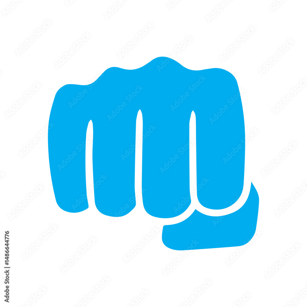 Obraz premium Fist colored icon