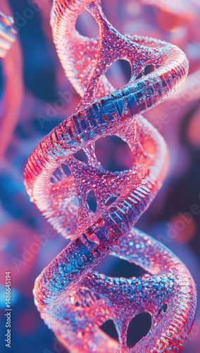 Abstract spiral structure, vibrant colors