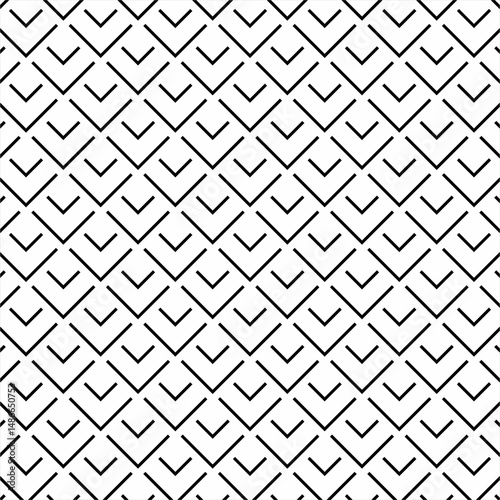 A seamless V-shaped or Labstrak geometric design pattern. Used for design surfaces, fabrics and textiles. photo