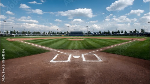 Play Like the Pros on a Regulation Baseball Diamond with Impeccably Groomed Infield and Outfield