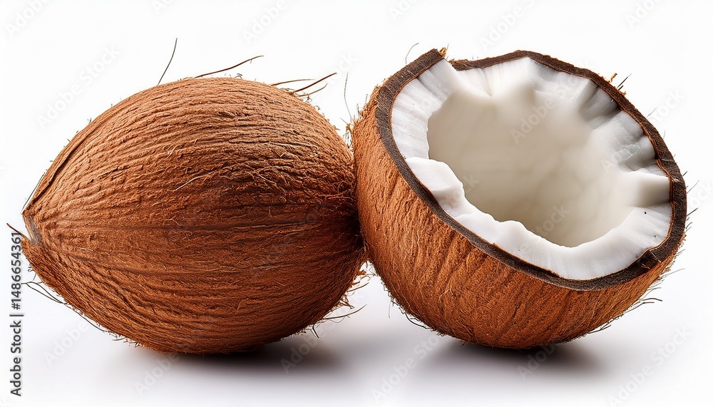 coconut isolated on white background coconut isolated on white background