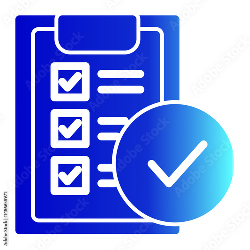 Confirmation Icon # Notary Pack Themes # Solid Gradient Style