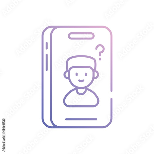 Quetions icon vector stock illustration