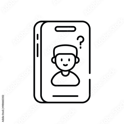 Quetions icon vector stock illustration