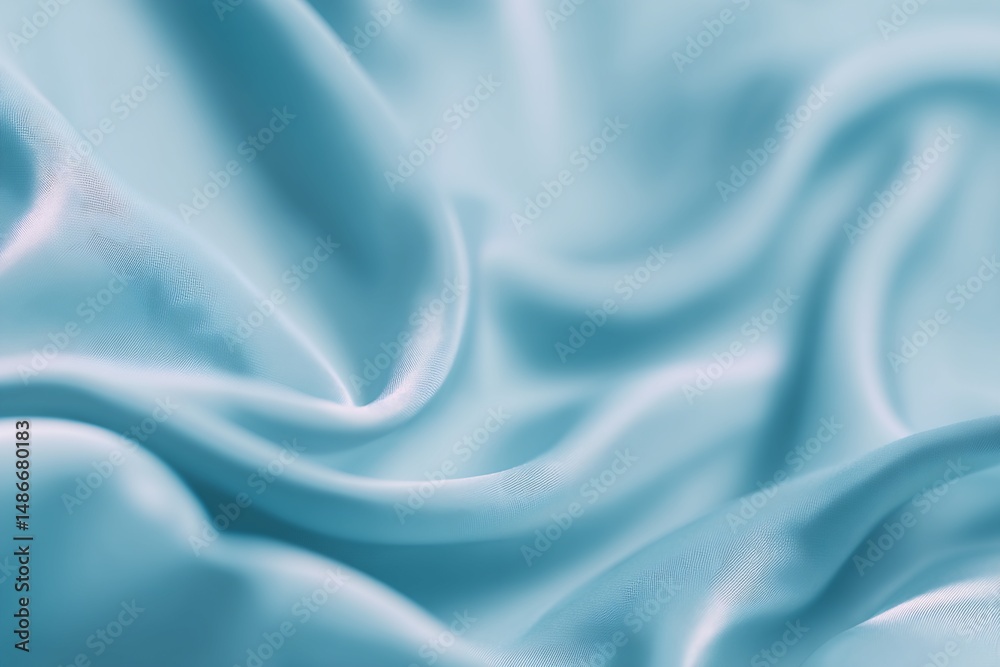 Obraz premium Draped Light Blue Fabric Texture