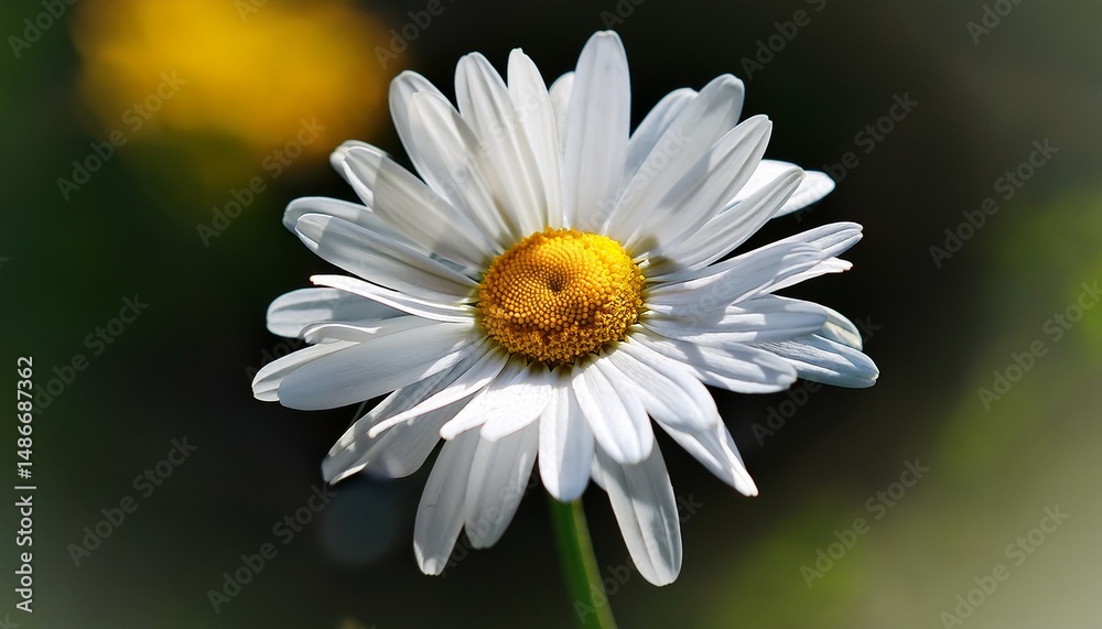 Fototapeta premium a white flower with a yellow center