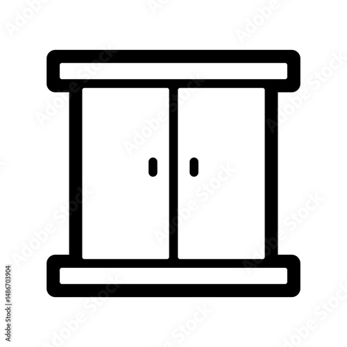 Cabinet icon design template SVG