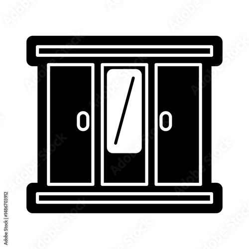 Cabinet icon design template SVG