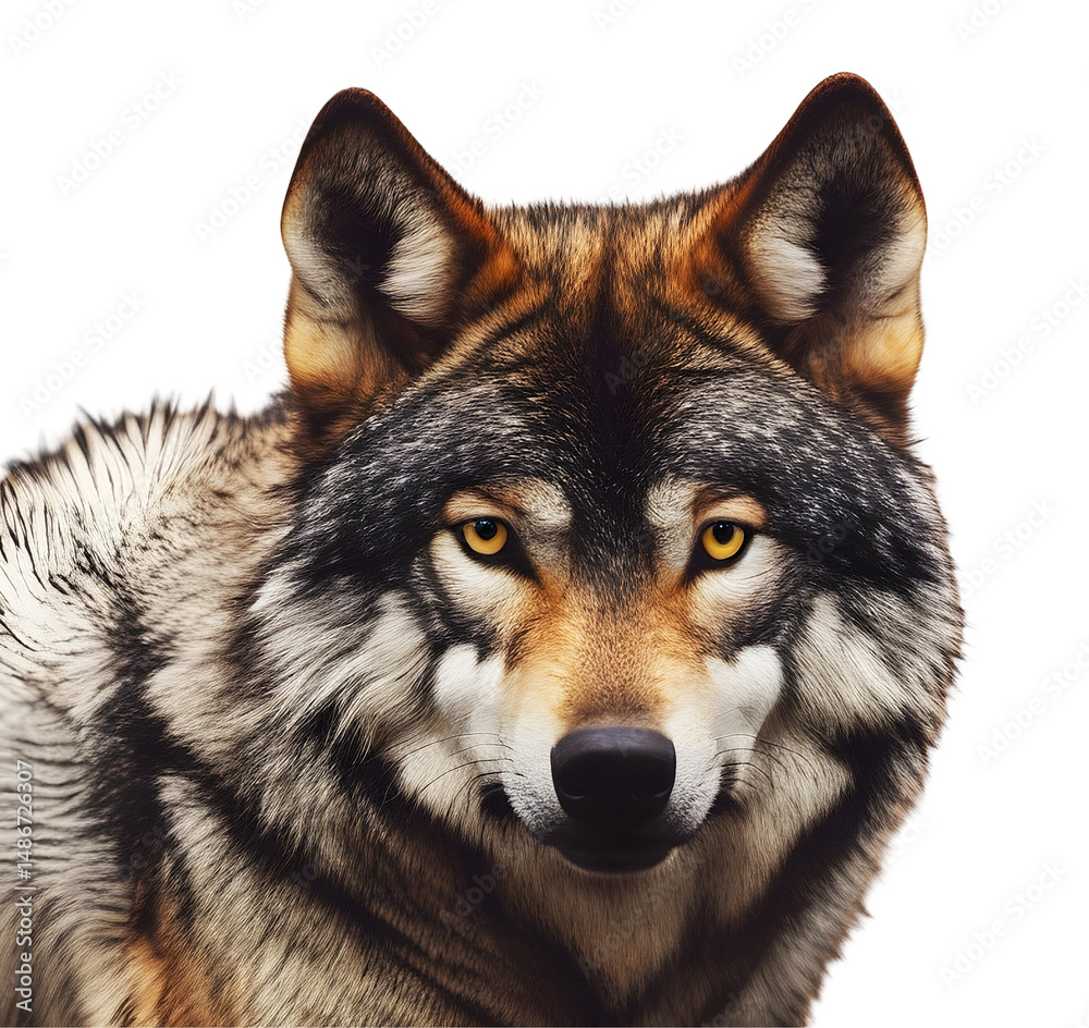 Obraz premium wolf isolated on white