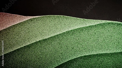 Abstract Green Sand Dunes Texture.