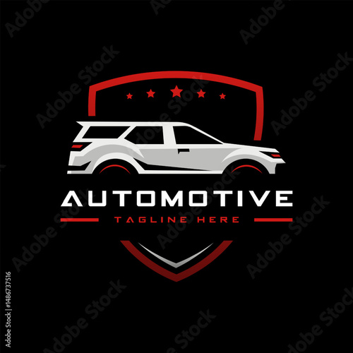 Car logo in shield