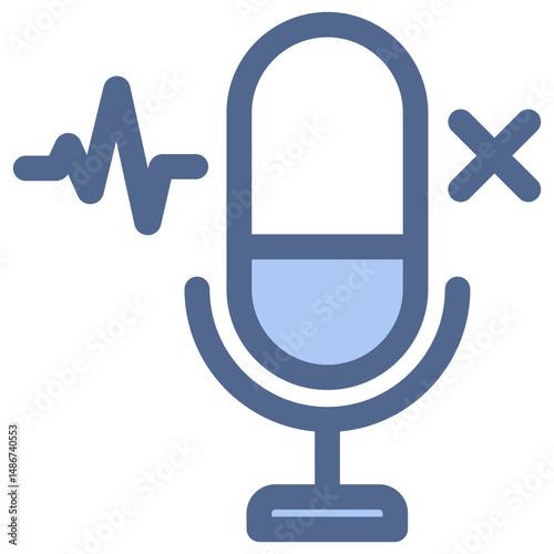 Mute Blue Icon