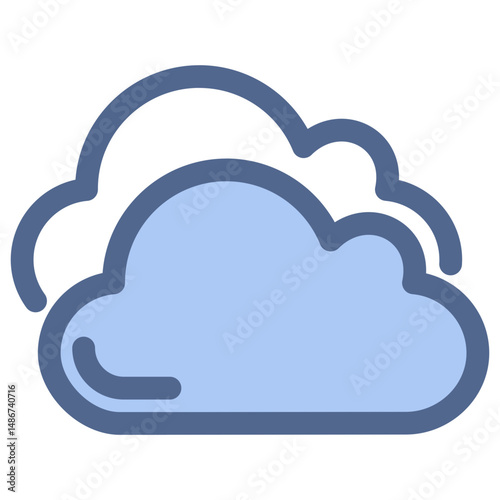 Cloud Blue Icon