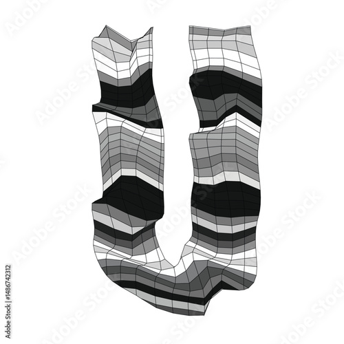 Stone Glyphs - Letter U