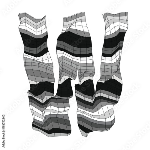 Stone Glyphs - Letter W