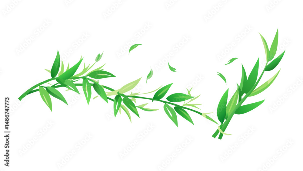 Obraz premium green leaves