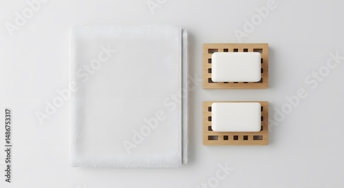 Minimalist Bathroom Essentials: Towel and Soap