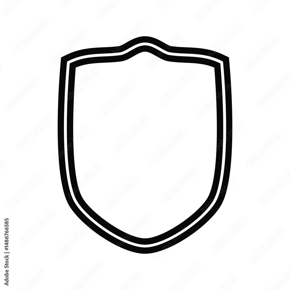 Shield Icon. Protect Security Sign Vector.