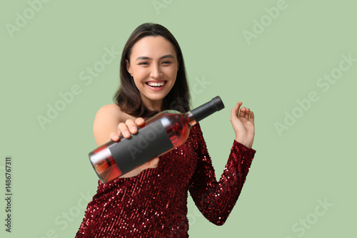 Beautiful young woman with ...