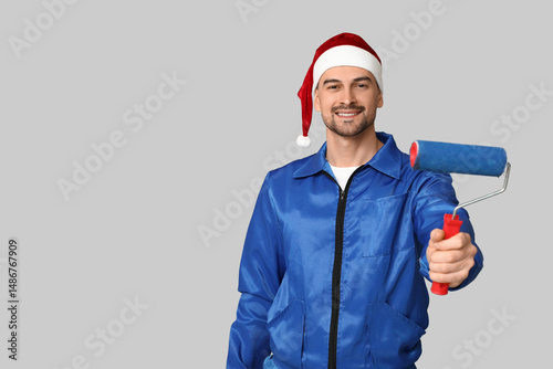 Portrait of male painter in...