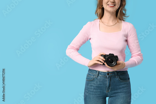 Beautiful young woman with ...