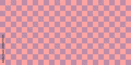 Red and grey checkered pattern, checkerboard seamless pattern. vector
