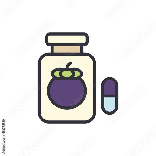 Mangosteen Supplements In A Bottle For A Natural Health Remedy