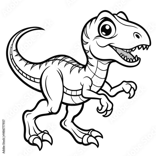 Cute Baby T-Rex Coloring Page: Free Printable Dinosaur Coloring Page