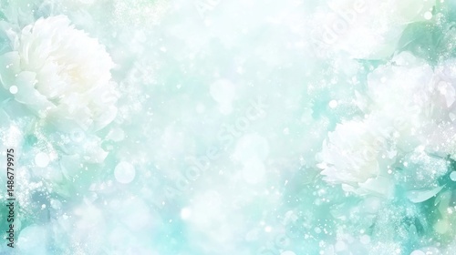 Delicate floral background with soft pastel hues.