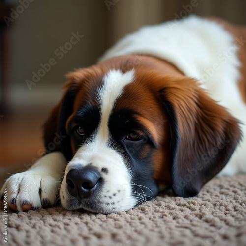 saint bernard portrait photo